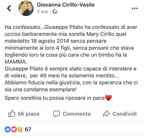 Post Fb Cirillo Giovanna Vasile